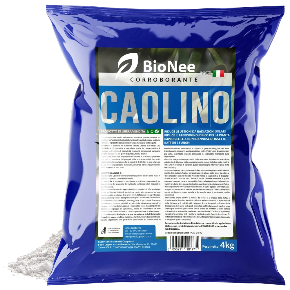 Caolino corroborante potenziatore difese naturali MOSCA DELL'OLIVO (4 kg)