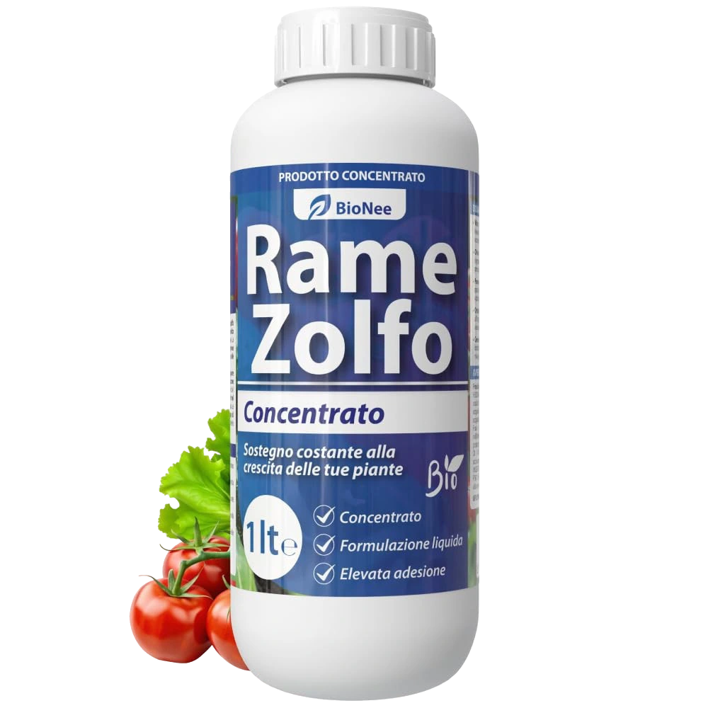 Rame Zolfo Nano Concentrato – Concime Inorganico Liquido-Gel a Base di Rame e Zolfo per Orto e Giardino