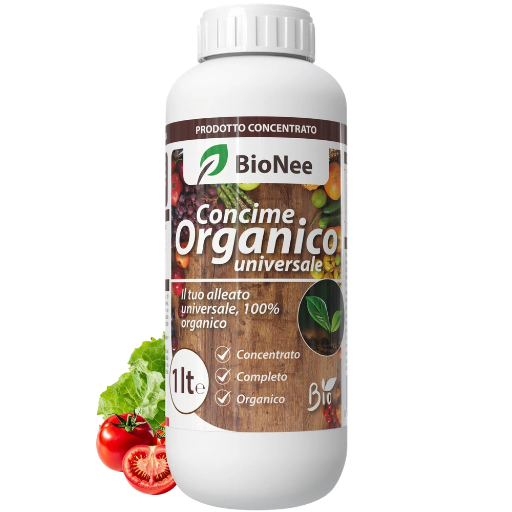 Concime Universale Organico Liquido – Ricco di Aminoacidi – Uso Radicale e Fogliare – Consentito in Agricoltura Biologica – Nutriente per Piante Vigorose