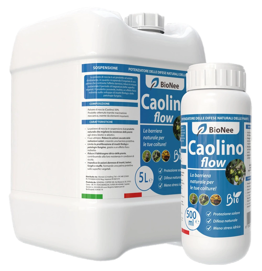Caolino Flow in sospensione corroborante potenziatore difese naturali MOSCA DELL'OLIVO (5 L)