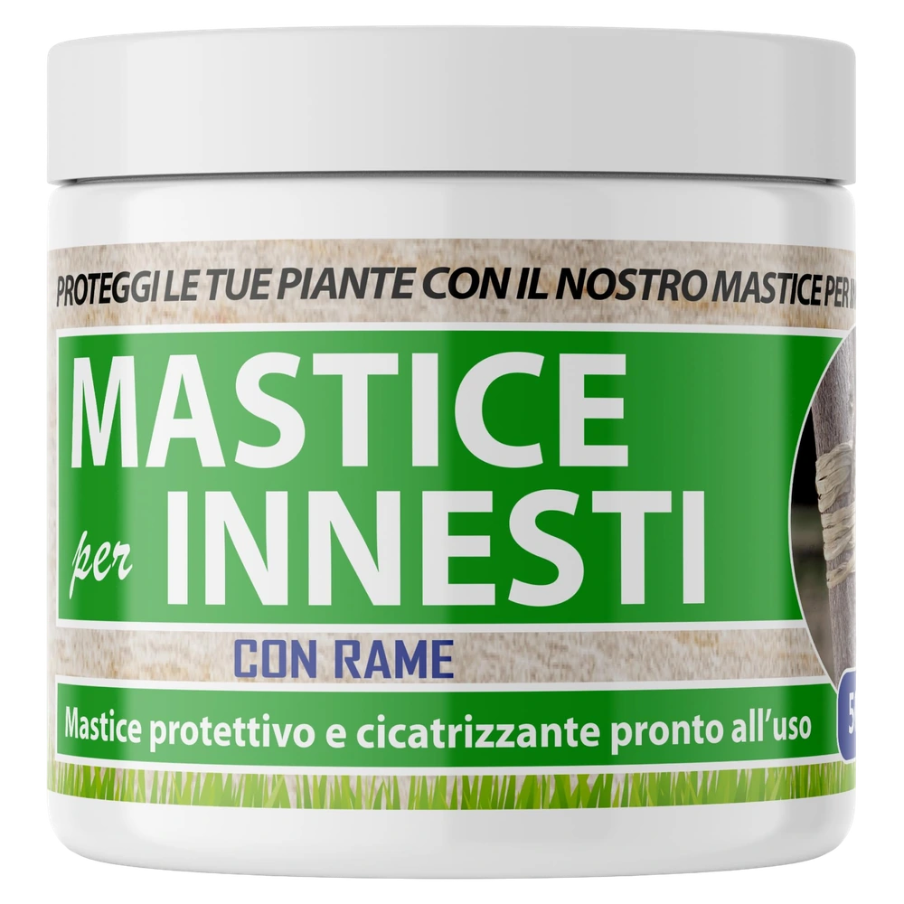 Mastice Per Innesti E Potature - Con Rame - Antibatterico Pasta Cicatrizzante Curativa Per Ferite Piante Alberi Arbusti (500 gr)